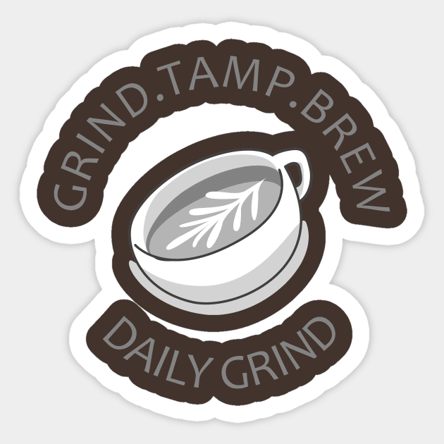 GRIND.TAMP.BREW Sticker by Grüberli